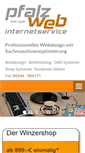 Mobile Screenshot of pfalz-web.de