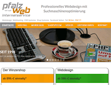 Tablet Screenshot of pfalz-web.de